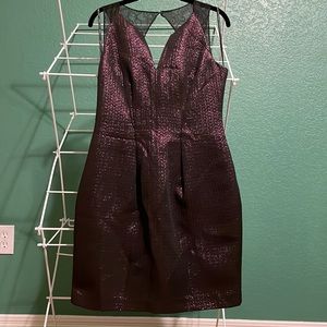 Plum Sparkly Party Dress
